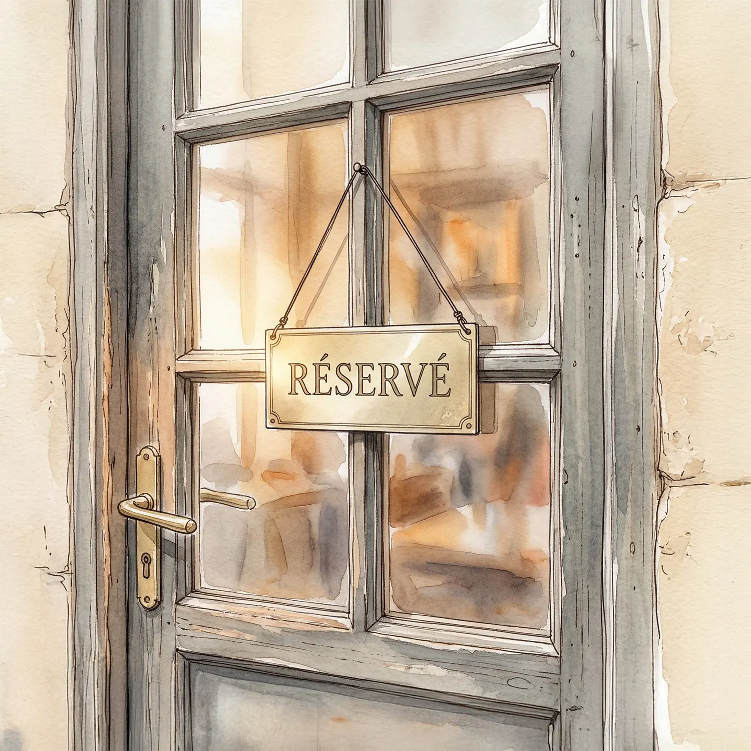 Table dressée pour recevoir un groupe
